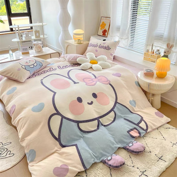 Kawaii Animal Bedding Set