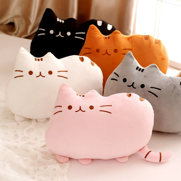 Greedy Cat Pillow