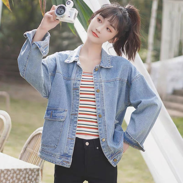 Cute Style Jean Coat
