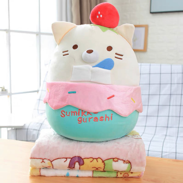 Kawaii Anime Pillow & Blanket