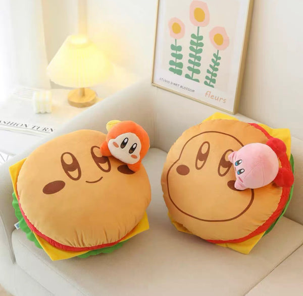 Cute Cartoon Hamburger Pillow