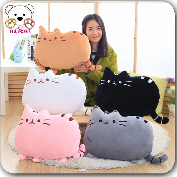 Greedy Cat Pillow