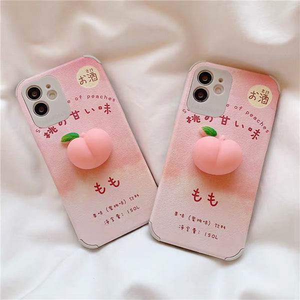 Peach Phone Case For Iphone7/8/7/8plus/X/XS/XR/XSmax/11/11pro/11proMax/12/12pro/12mini/12proMax