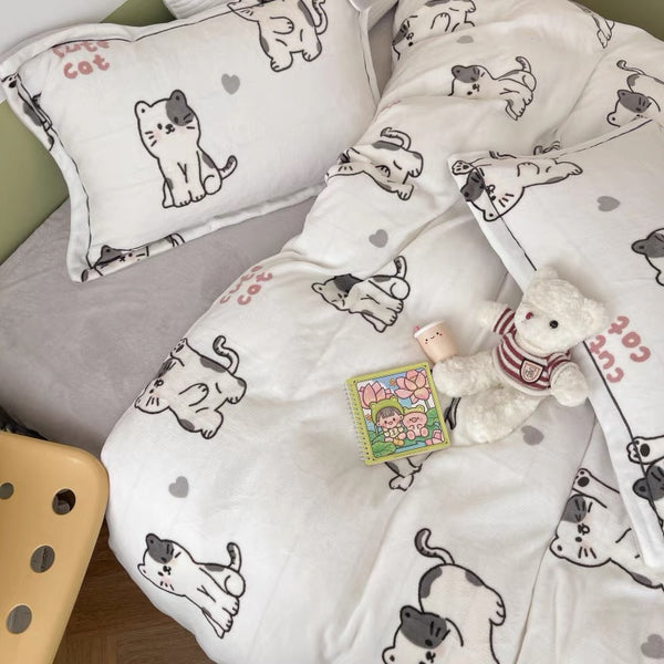 Cute Cat Bedding Set