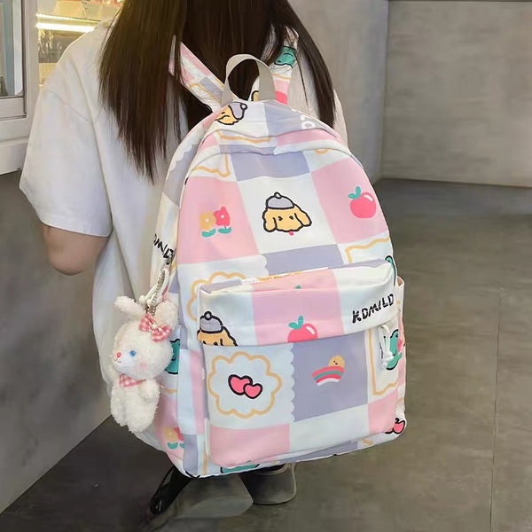 Kawaii Printed Backpack