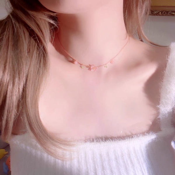 Cute Sakura Necklace