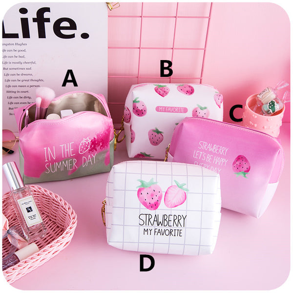 Strawberry Cosmetic Bag