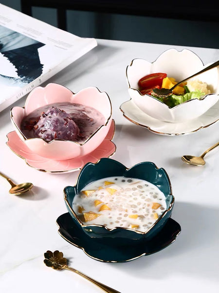 Cute Sakura Bowl And Plate