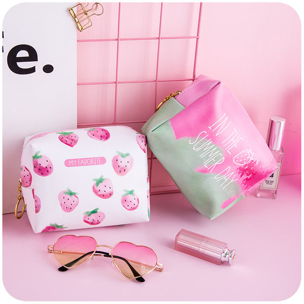 Strawberry Cosmetic Bag