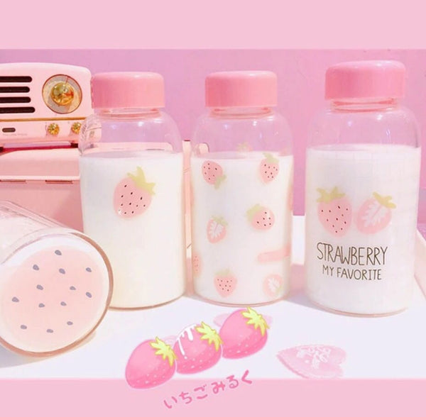 Cute Strawberry Drinking Bottle