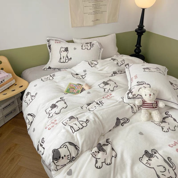 Cute Cat Bedding Set