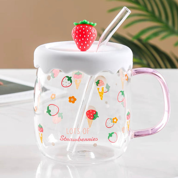 Cute Strawberry Drinking Cup