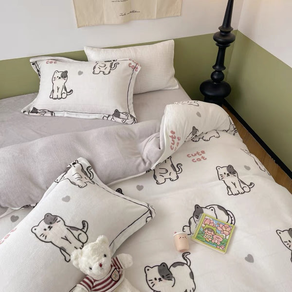 Cute Cat Bedding Set