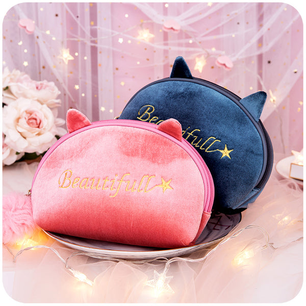 Cat Ears Makeup Bag
