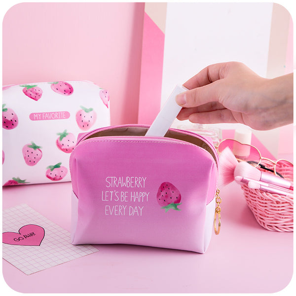 Strawberry Cosmetic Bag