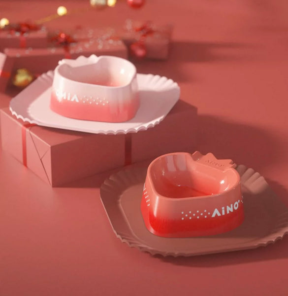 Cute Strawberry Bowl For Cat