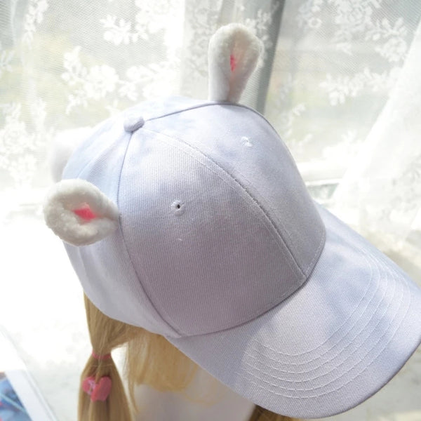 Soft Cute Rabbit Ears Cap
