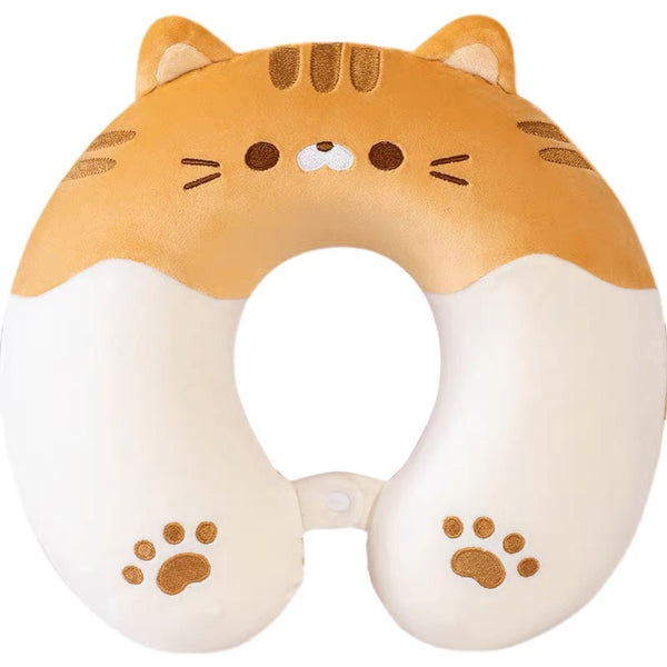 Cute Cat U-Shaped Pillow