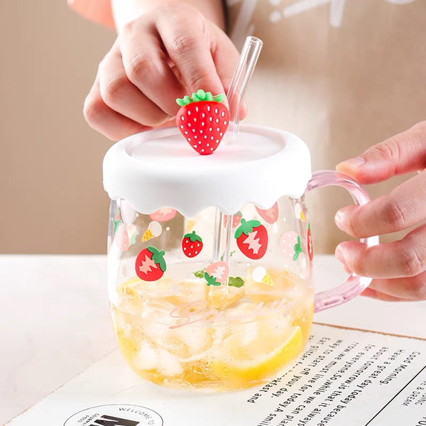 Cute Strawberry Drinking Cup