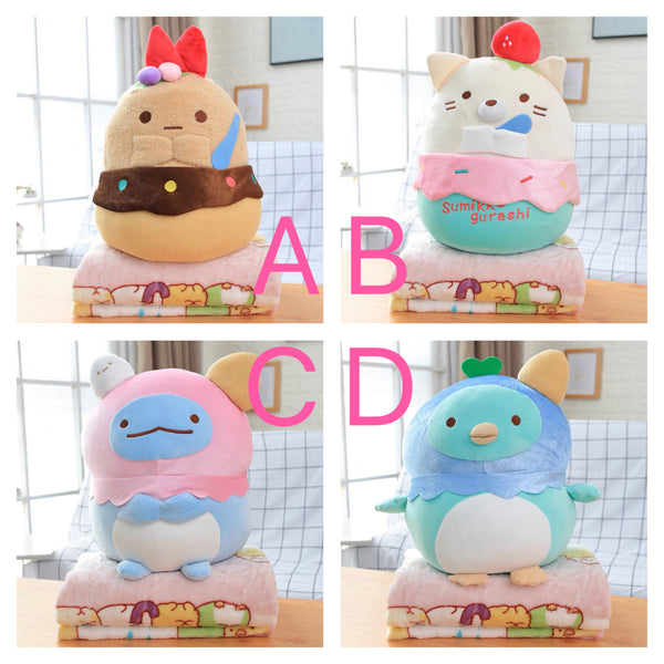 Kawaii Anime Pillow & Blanket