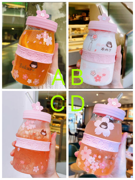 Cute Sakura Drinking Bottle