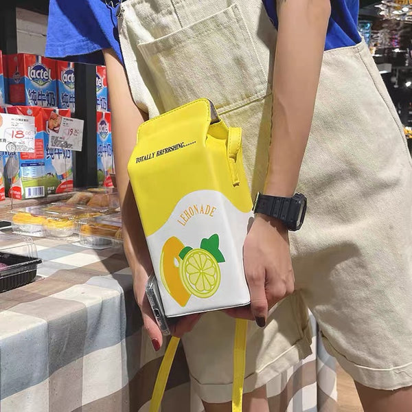 Milk Cartoon Bag