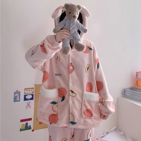 Cute Peach Pajamas