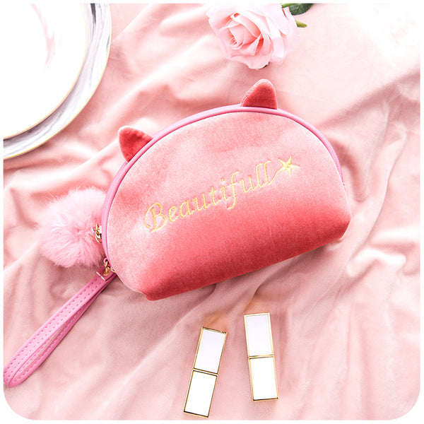 Cat Ears Makeup Bag