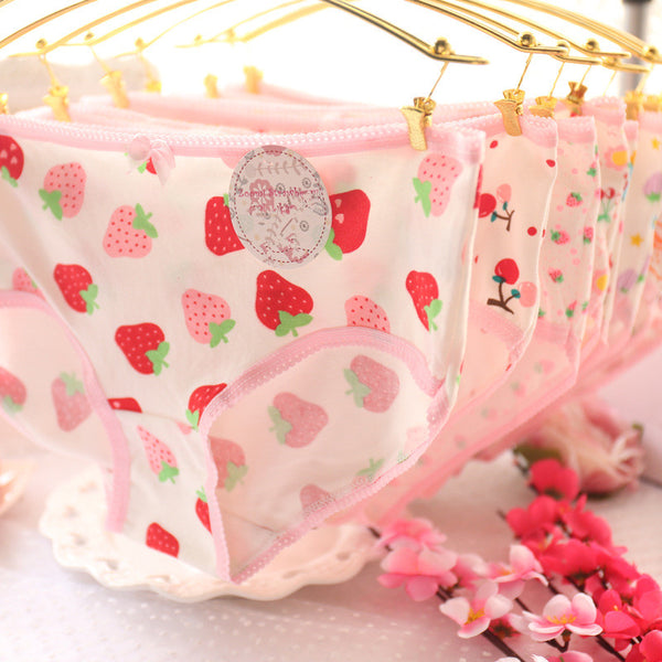 Cute Strawberry Underwear