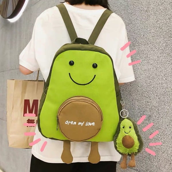 Kawaii Avocado Backpack