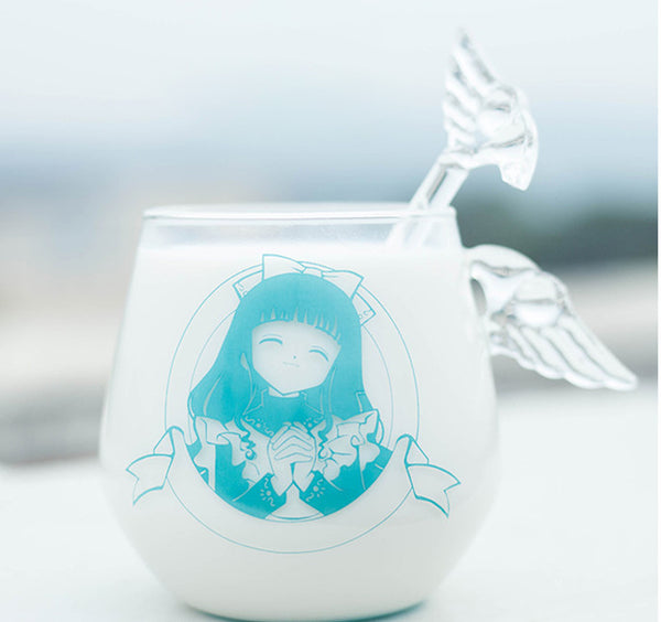 Sakura Glass Milk Cup