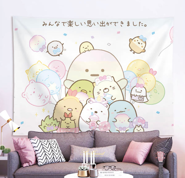 Kawaii Animals Bedside Cloth