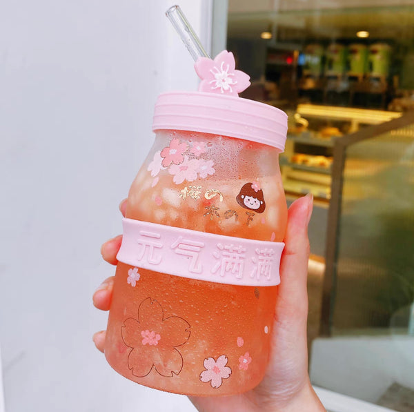 Cute Sakura Drinking Bottle