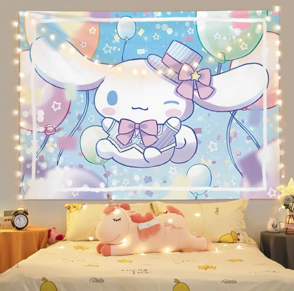 Sweet Cartoon Bedside Cloth