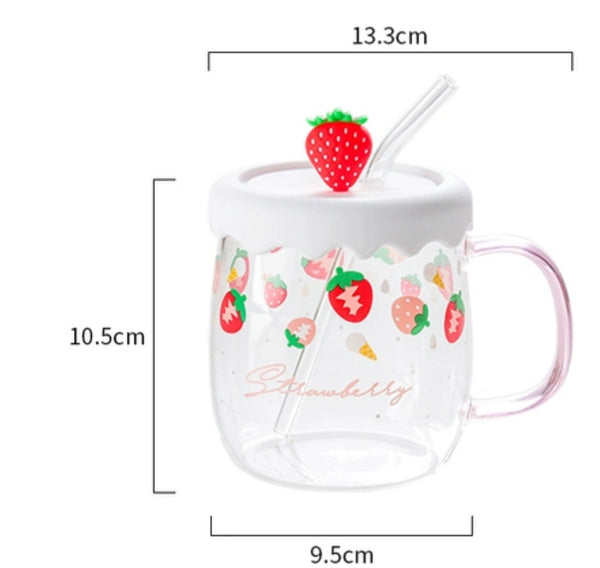 Cute Strawberry Drinking Cup