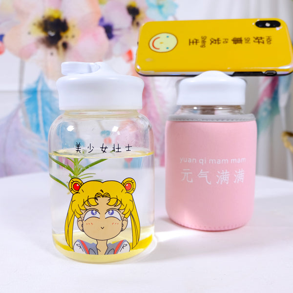 Cute Girl Printed Bottle