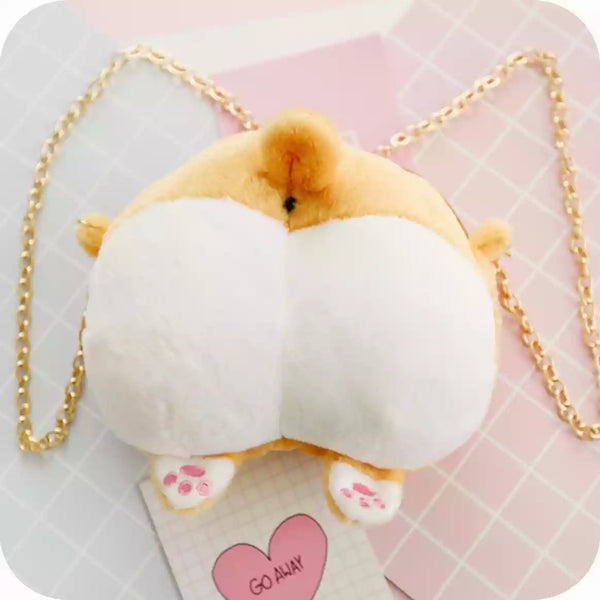 Corgi Ass Bag And Coin Purse