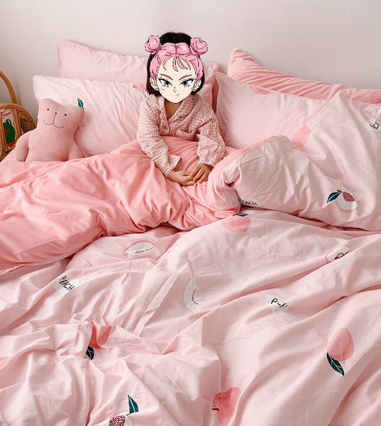 Lovely Peaches Bedding Set