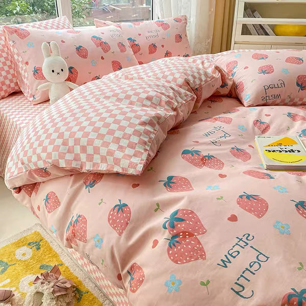 Sweet Strawberries Bedding Set