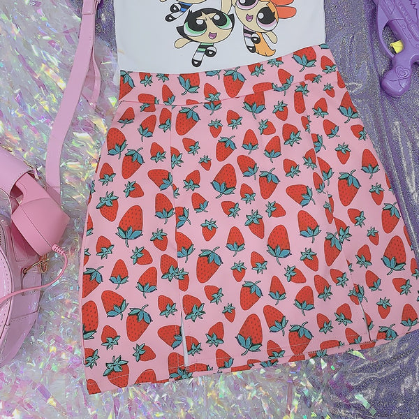 Cute Strawberry Skirt