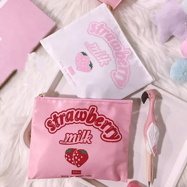 Cute Strawberry Make Up Bag