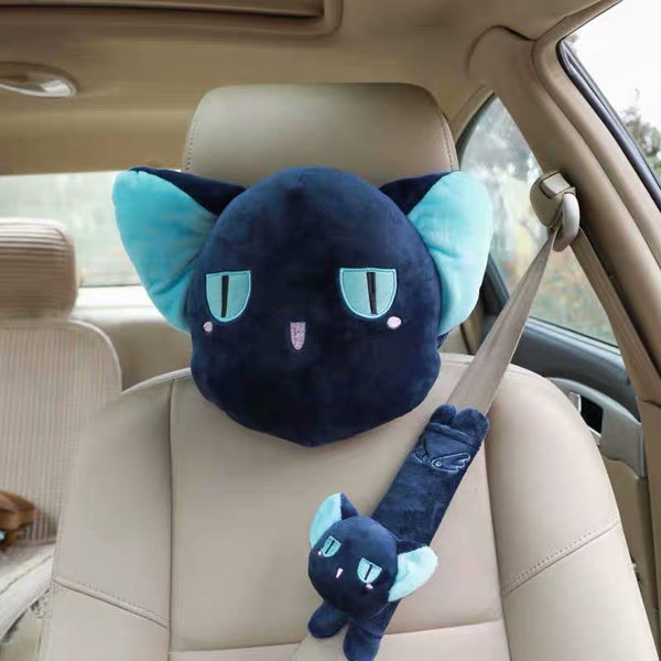 Kawaii Cartoon Headrest And Shoulder Pad