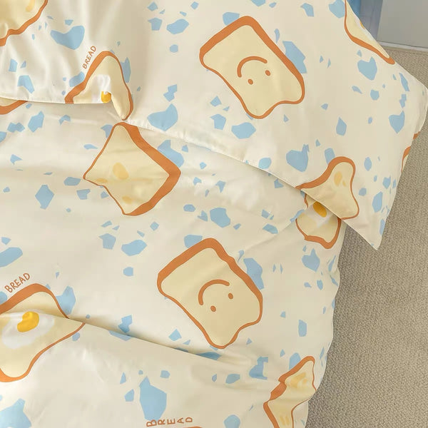Cute Bread Bedding Set
