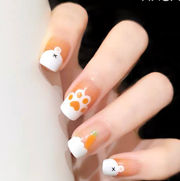 Cute Rabbit Nail Care Sticker