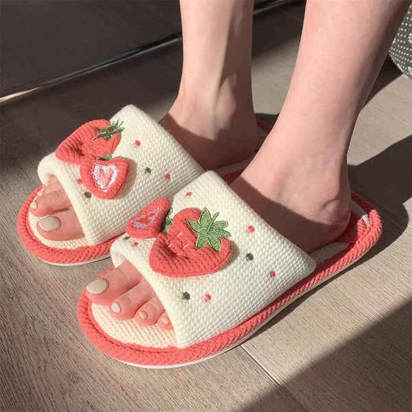 Cute Strawberry Slippers