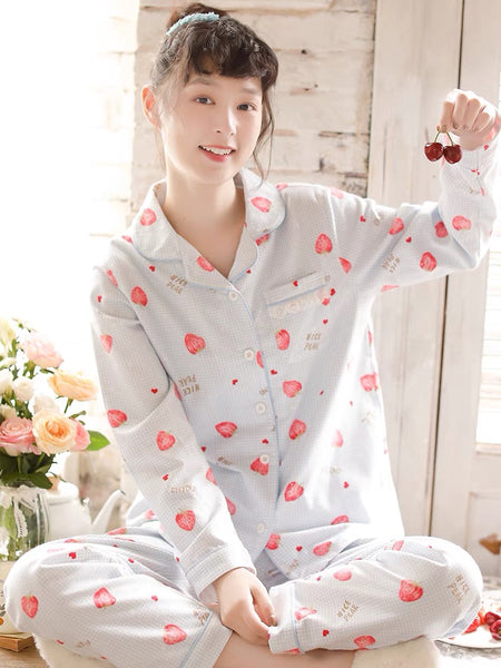 Cute Strawberry Pajamas