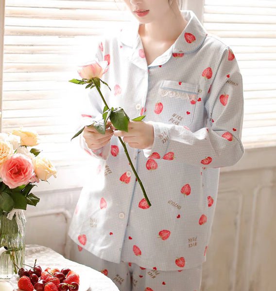 Cute Strawberry Pajamas