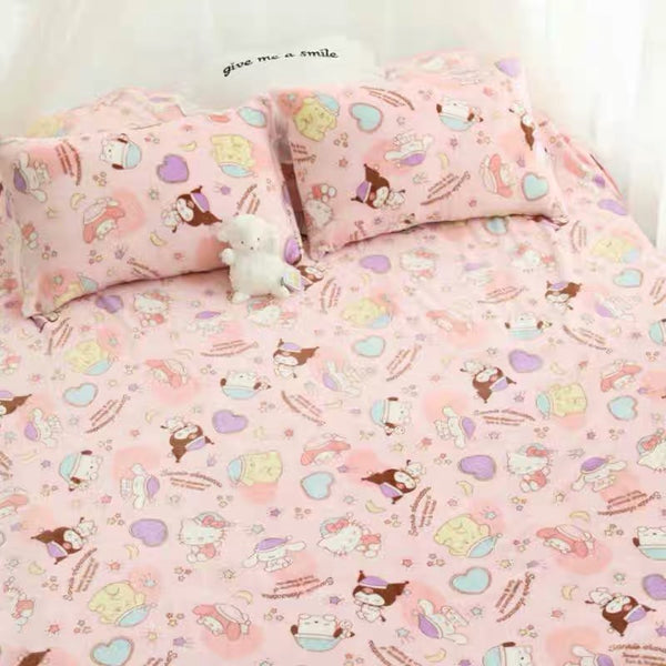 Cute Printed Blanket & Pillow Case