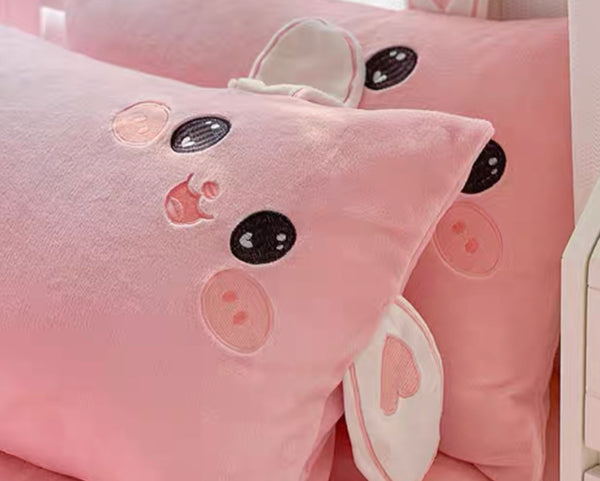 Kawaii Rabbit Bedding Set