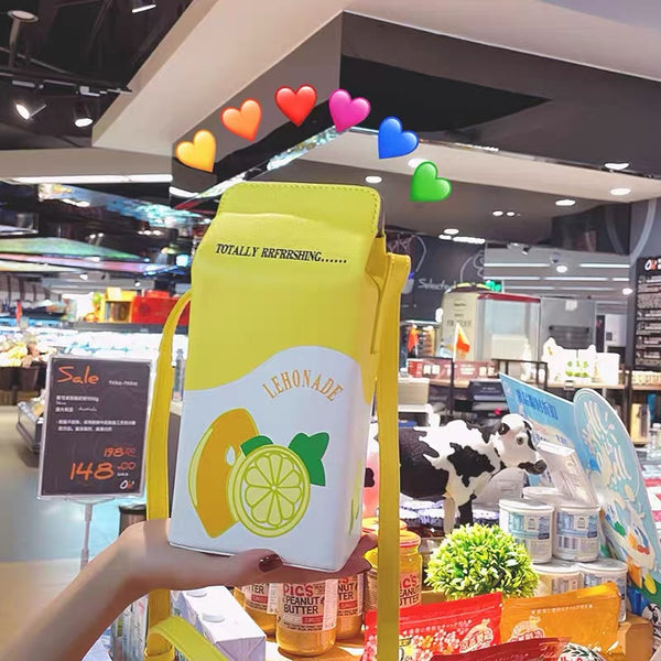 Milk Cartoon Bag